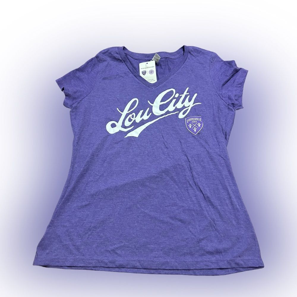 Women’s Lou City FC Soccer T-shirt NWT